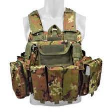 TACTICAL VEST GILET TATTICO MOLLE SOFTAIR CIRAS V1026TC VEGETATO BODY ARMOUR