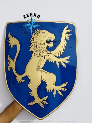 Scudo leone fatto mano zehra - scudo,