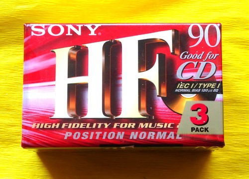 Cassette nastri sony 90 - 3x, hf
