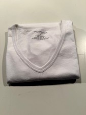 T-shirt bianca scollo a V