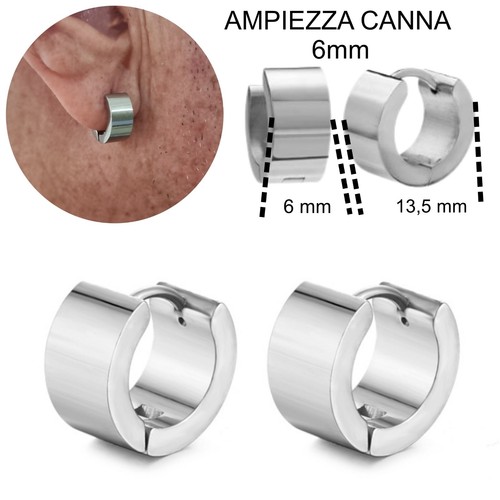 Orecchini cerchio uomo in - da,