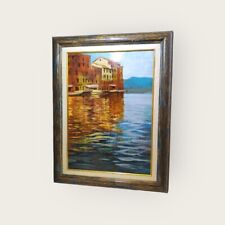 QUADRO FIRMATO ANDREA VACCARO - PAESAGGIO MARINO