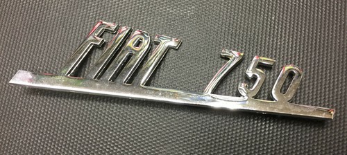 Fiat 750 logo scritta fregio - 750,