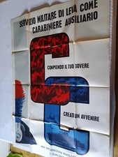 POSTER   SERVIZIO  leva CARABINIERI   POSTER ANNI 60  . 140 CM X 99 CM