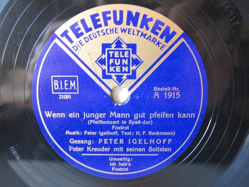 78rpm peter igelhoff kreuder - igelhoff,