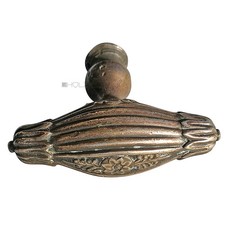 Pomello-Porta Antico Maniglia Floreale Fiori Vecchio 270gr. 81mm 8er Vk