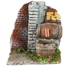 Fontana ambientata con botte