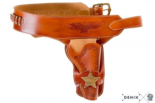 Cinturone pelle pistola - in,