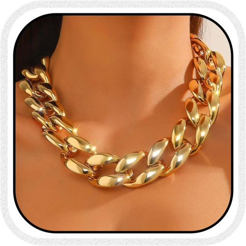 Collana girocollo grossa - collana, in