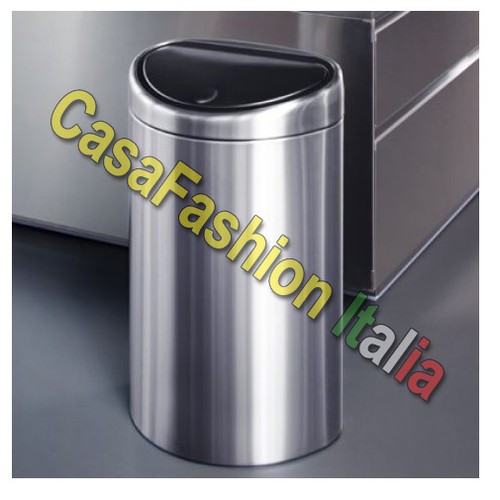 Pattumiera touch new inox - pattumiera,