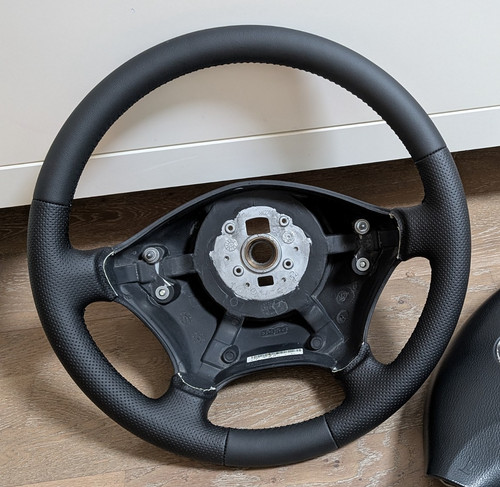 Nuovo volante pelle nera - nuovo,