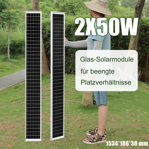 Pannello solare 2x50w - pannello, vetro