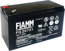 BATTERIA FIAMM FG20721 12V 7,2A PIOMBO 7,2AH 7a originale ERMETICA AGM alarm UPS