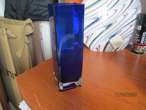 Vaso vetro sommerso blu - vetro,