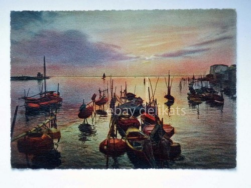 Chioggia tramonto sulla - sulla, laguna