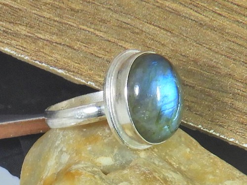 Anello ovale labradorite - anello, in