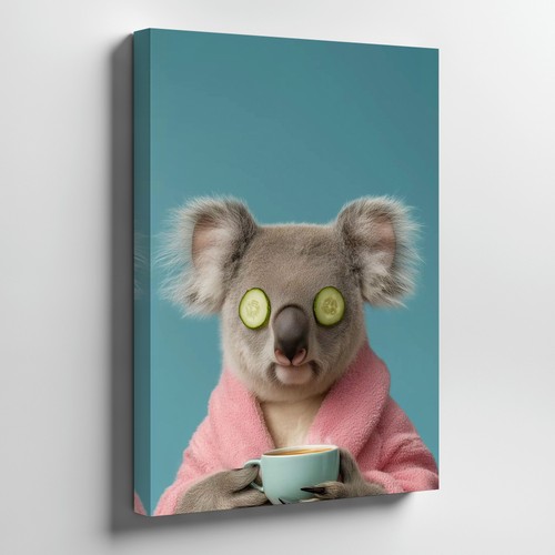 Carino orso koala rilassante