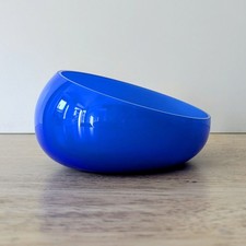 Ciotola portaoggetti vetro Murano Vincenzo Nason Eklettica firmata nuova azzurra