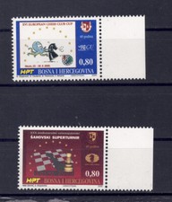 chess schach ajedrez echecs scacchi Bosnia H. 2000 set 2 stamps - Tournaments