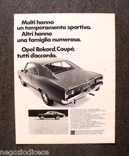N650 - Advertising Pubblicità - 1968 - OPEL REKORD COUPE' , GM