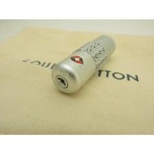 Louis Vuitton Nuovo Quadrante Lucchetto Chiave TSA Lucchetto Cadena Argento O...