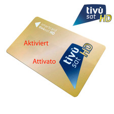 Scheda TiVuSat HD Gold Mediaset Italiana SAT HD TV 4K Canali - Attivata