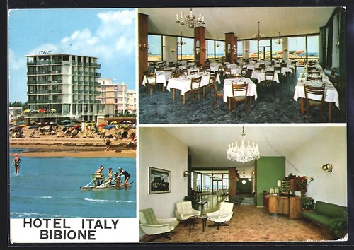 Cartolina bibione hotel - bibione,,