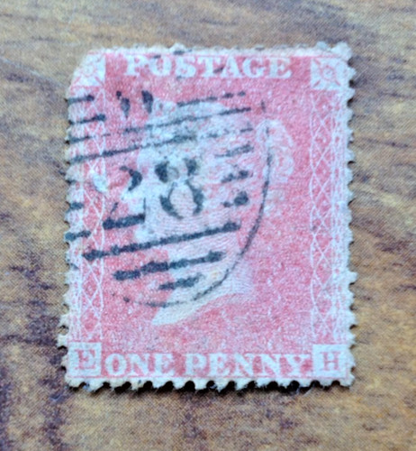 Francobollo one penny - qv,
