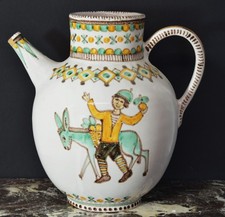 Brocca vintage in ceramica vietrese- Firma Pinto - Vietri, anni '60