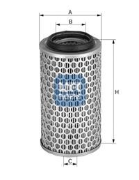 Filtro aria ufi 966 00 - ufi, 27.966.00