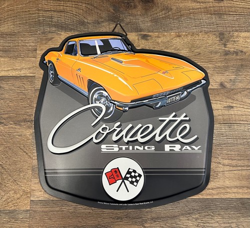 Insegna metallo corvette - insegna, in