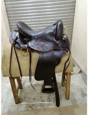 Sella western in pelle da 14 a