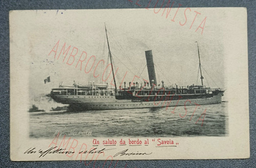 Cartolina postale piroscafo - cartolina,