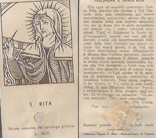 Reliquia santino santa - reliquia,