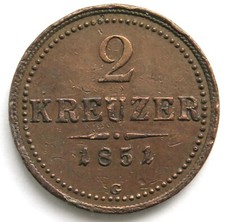 [R2128] 2 Kreuzer 1851 G