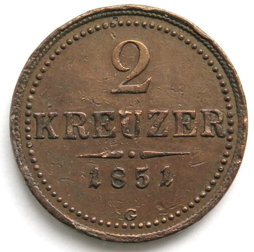 R2128 kreuzer 1851 - [r2128], g
