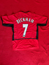 Beckham 2002-2003 Manchester United n°7 Rare Jersey - Nike Sponsor: vodafone