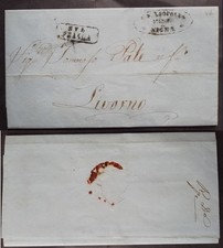 Prefilatelica Granducato di Toscana 1858 Strada ferrata Leopolda da Signe per Fi