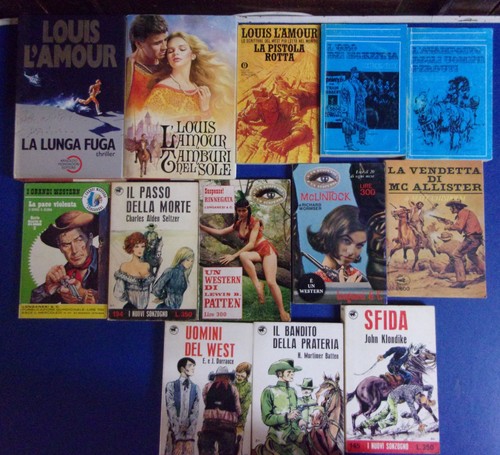Lotto blocco libri western - libri,