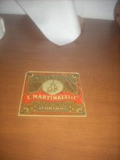etichetta vintage vino vermouth E. Martinazzi e C Torino