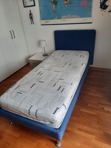 Letto singolo colore blu - blu, e