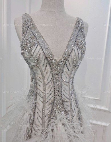 Secondo abito sposa piume - abito,