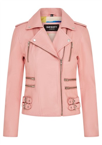 Donna pelle biker giacca - pelle,