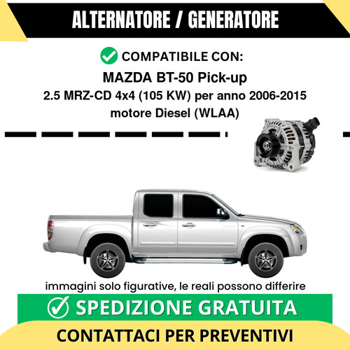 Alternatore mazda 50 - mazda, bt-50