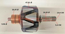 Rotore alternatore 40a 12v - rotore,