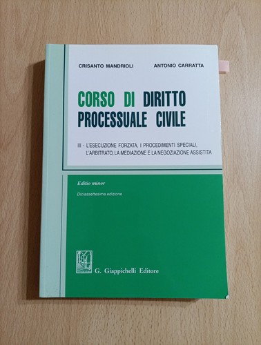 Corso diritto processuale - di,