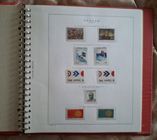 278 FRANCOBOLLI ITALIA 32 Pagine ALBUM MARINI. FOGLI COMPLETI Anno 1970-1977