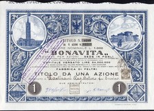 Certificato azionario Società