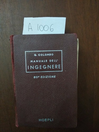 Manuale dell ingegnere - manuale, dell'ingegnere