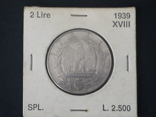 REGNO MONETA 2 LIRE 1939 SPL